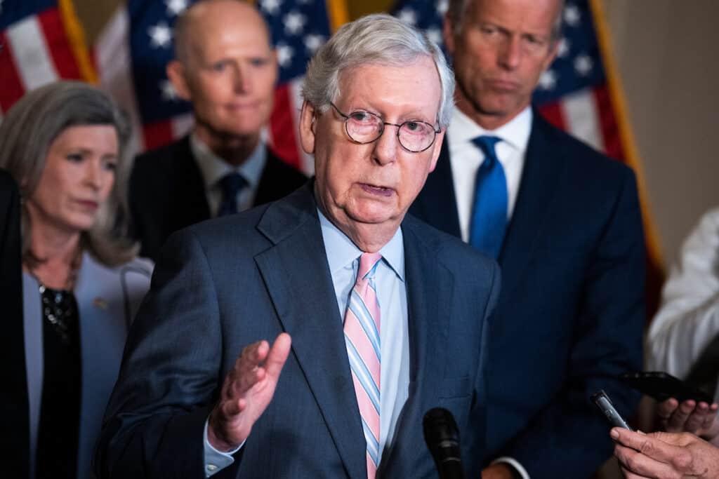 McConnell says it will be 'pretty hard' for Trump to be president after he called for the Constitution to 'terminated'
